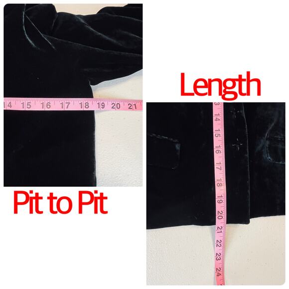 Tahari Black Velvet Embroidered Trim Cropped Ruffle Hem Evening Dressy Jacket 6 - Picture 12 of 14